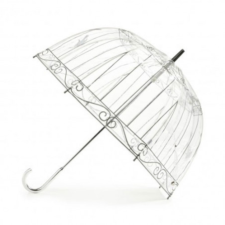 Parapluie birdcage transparent par Lulu Guinness