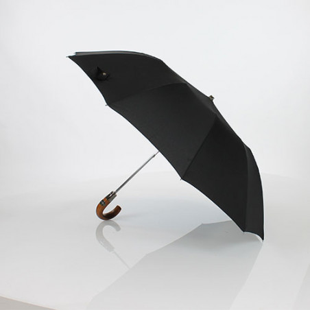 Parapluie pliant noir fabriqué en France