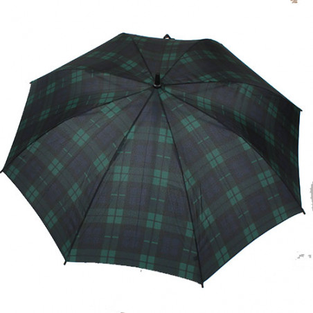 Parapluie golf écossais vert et bleu
