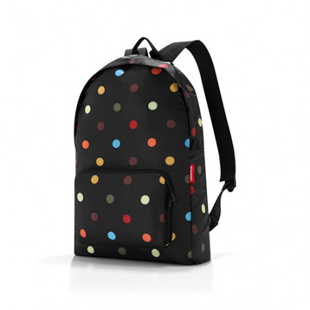 Sac a dos pliable noir pois multicolores