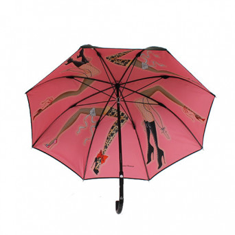 Parapluie canne Chantal Thomass toile doublée
