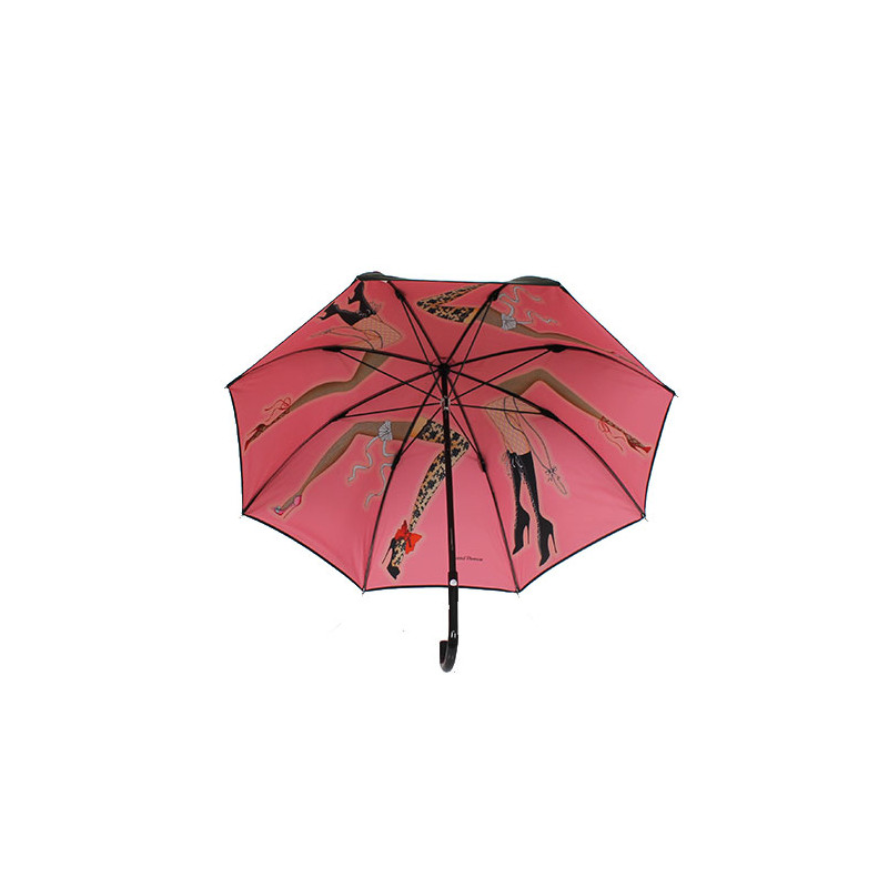 Parapluie canne Chantal Thomass toile doublée