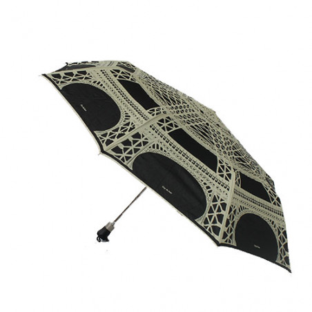 Parapluie pliant noir Tour Eiffel