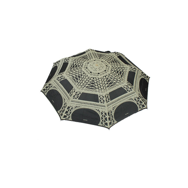 Parapluie pliant noir Tour Eiffel