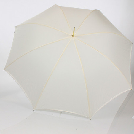 Parapluie de mariée blanc cassé