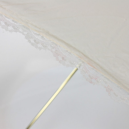 Parapluie de mariée blanc cassé