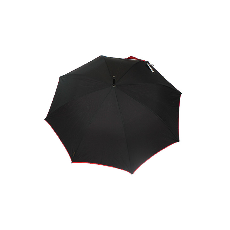 Parapluie résistant au vent noir et rouge