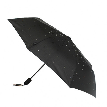 Parapluie pliant original ciel de strass noir