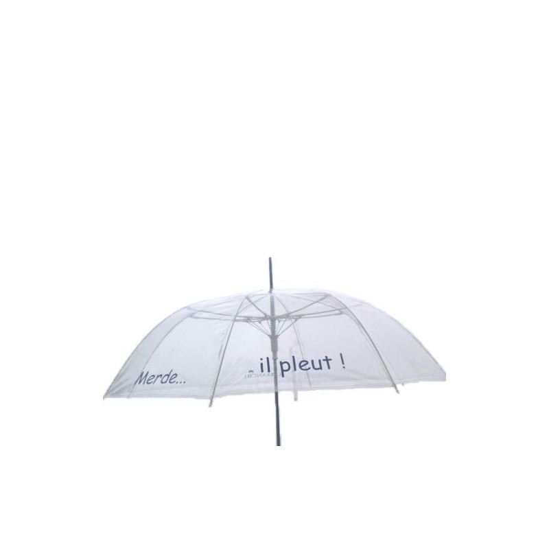 Parapluie transparent Merde... il pleut !