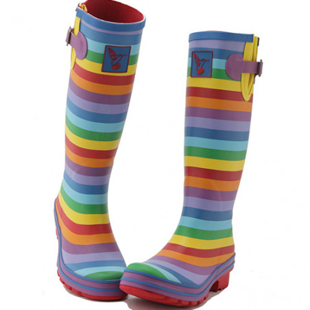 Botte de pluie femme rainbow