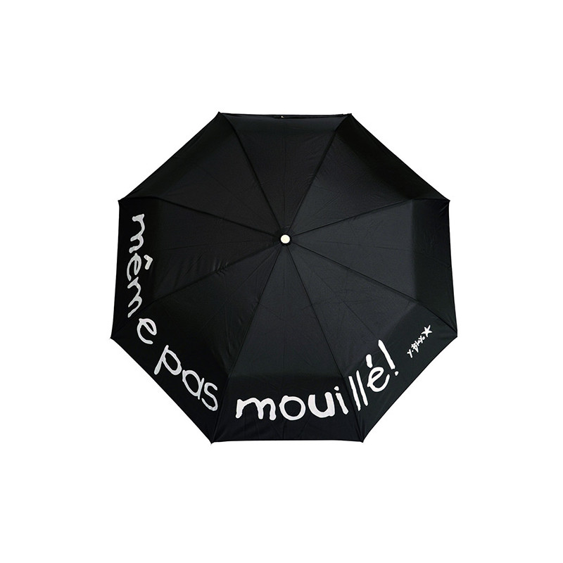 Parapluie pliant noir fantaisie