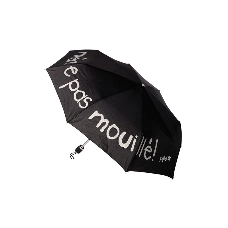 Parapluie pliant noir fantaisie