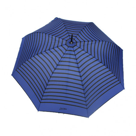 Parapluie droit imprimé marin bleu et noir Jean Paul Gaultier