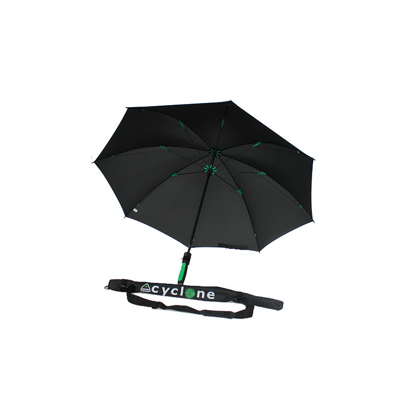 Parapluie cyclone noir Fulton