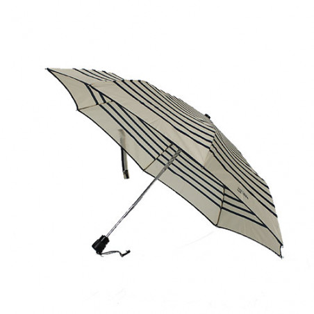 Parapluie pliant imprimé marin ivoire et marine Jean Paul Gaultier