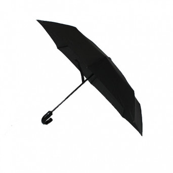 Parapluie original VW noir avec poignée en cuir Nouveau !