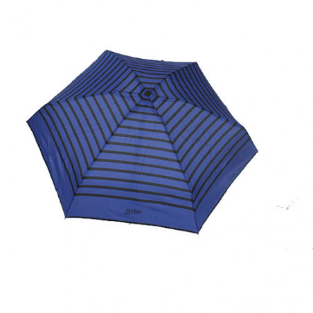 Parapluie ultra plat bleu et noir Jean Paul Gaultier