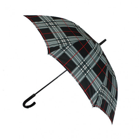 Parapluie golf écossais gris à ouverture automatique