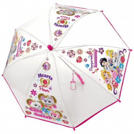 Parapluie transparent cloche cœurs de princesses. Création Noel 2015