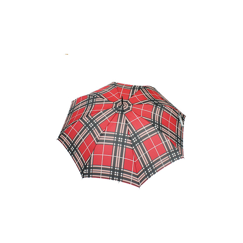 Parapluie femme écossais rouge