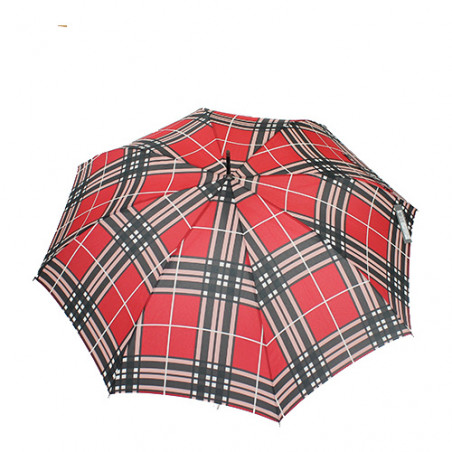 Parapluie femme écossais rouge