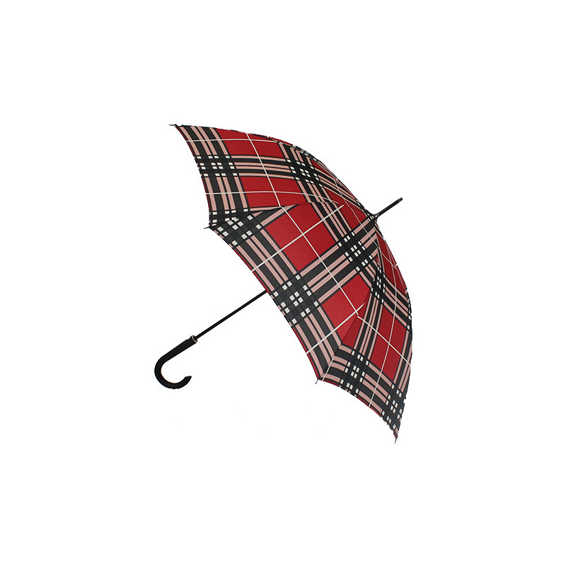 Parapluie femme écossais rouge