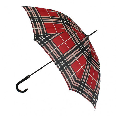 Parapluie femme écossais rouge