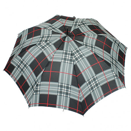 Parapluie femme écossais gris