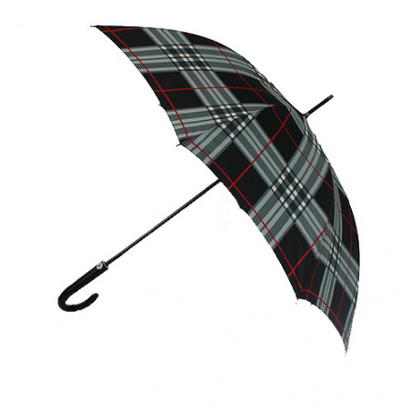 Parapluie femme écossais gris