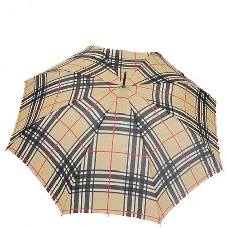 Parapluie femme écossais beige