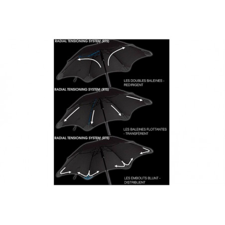 Parapluie tempête Blunt classic noir