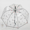 Parapluie transparent bonjour paris