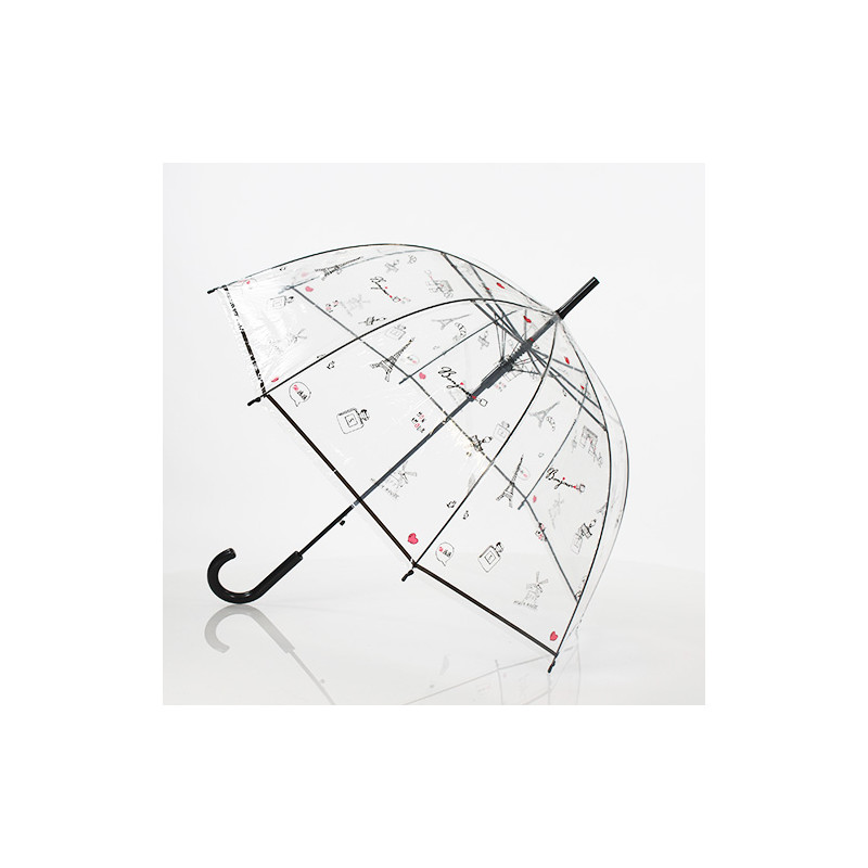 Parapluie transparent bonjour paris Parapluie transparent bonjour paris