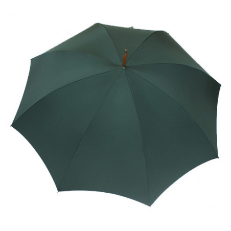 Parapluie vert anglais poignée bambou