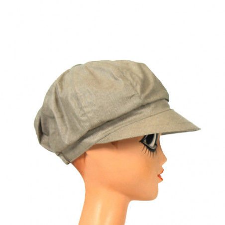 Casquette de pluie beige femme 