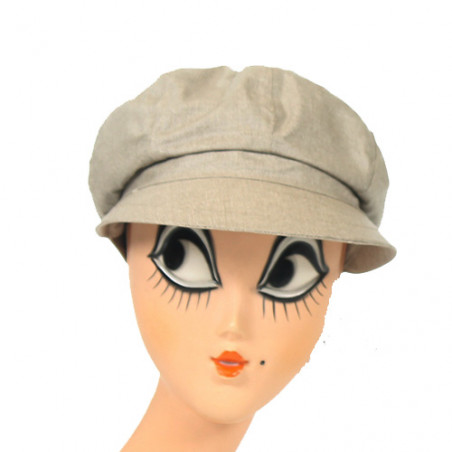 Casquette de pluie beige femme 