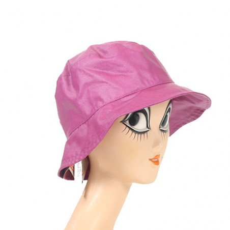 Chapeau de pluie couleur prune pour femme
