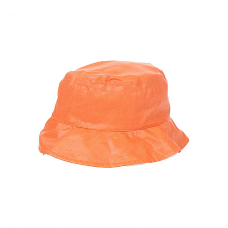 Chapeau de pluie orange pour femme