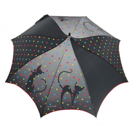 Parapluie pagode motif chats 
