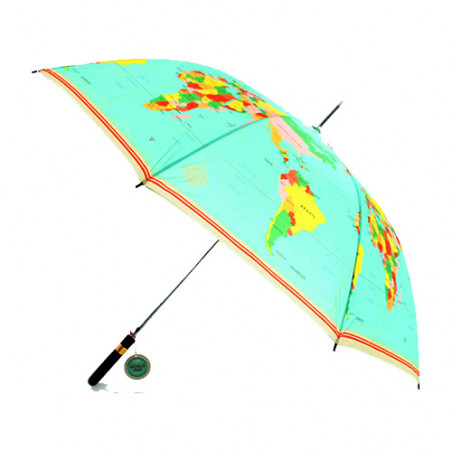 Parapluie vintage carte du monde