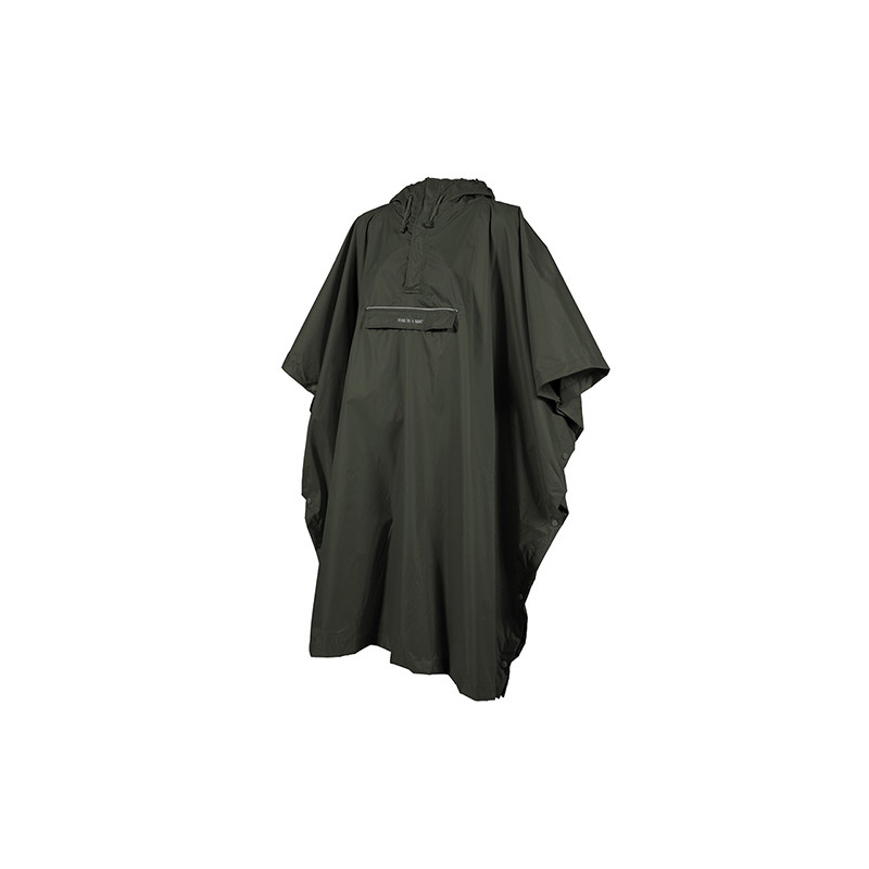 Poncho kaki idéal randonnée