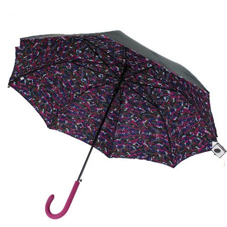 Parapluie double couche camouflage rose