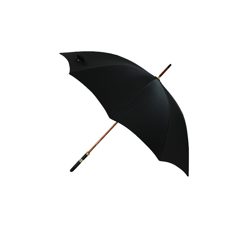 Parapluie homme poignée en cuir