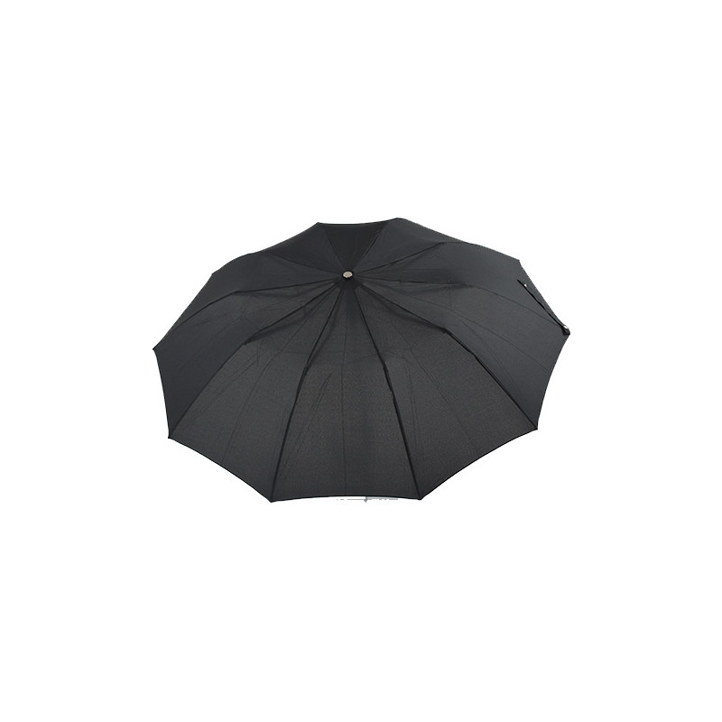 Parapluie pliant poignée bois et cuir