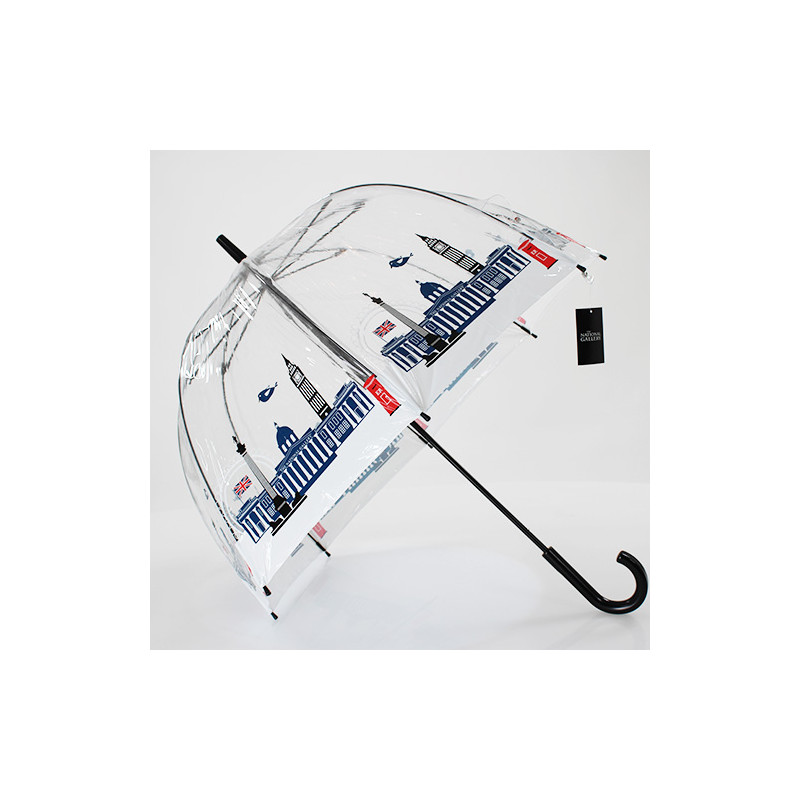 Parapluie transparent cloche motif Londres