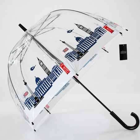 Parapluie transparent cloche motif Londres