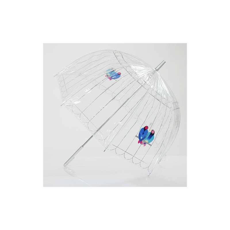 Parapluie transparent cage a oiseaux 