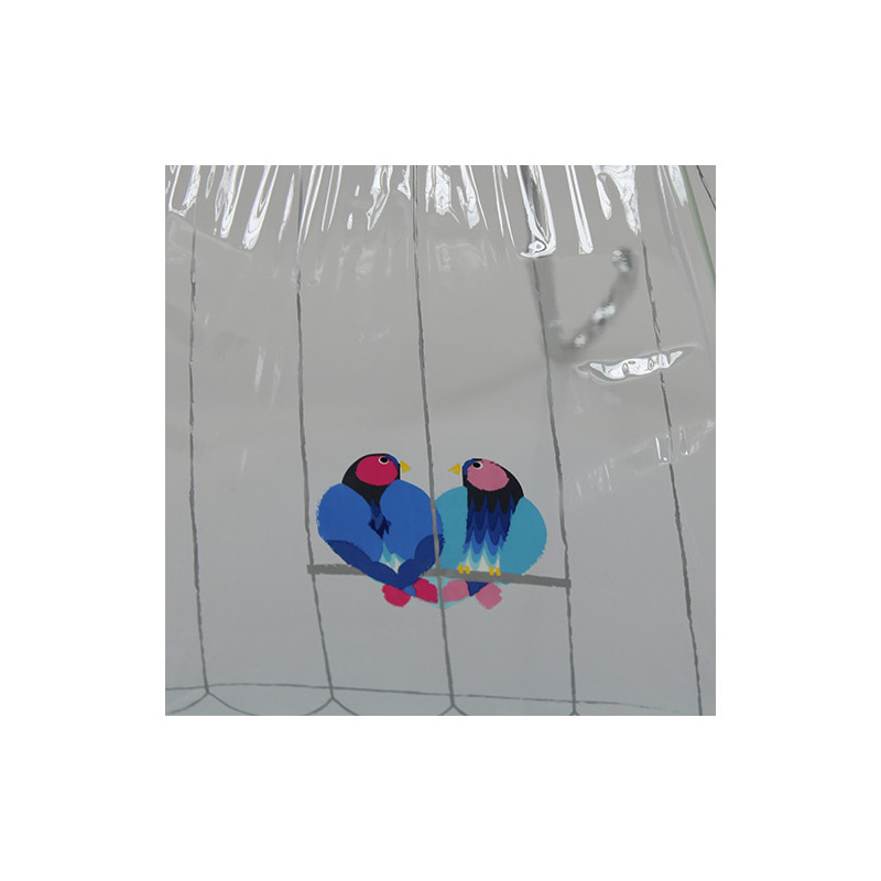 Parapluie transparent cage a oiseaux 