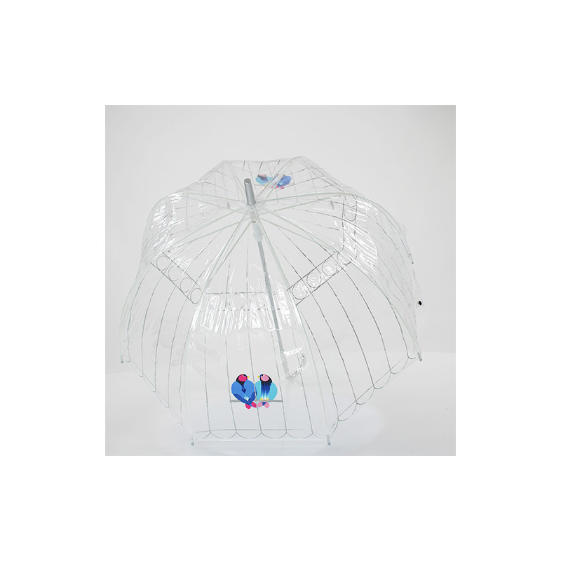 Parapluie transparent cage a oiseaux 
