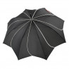 Parapluie Pierre Cardin Sunflowers noir liseret blanc